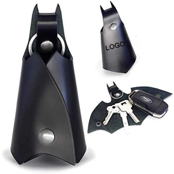KeyChain Leather Bat for men Car key fob case