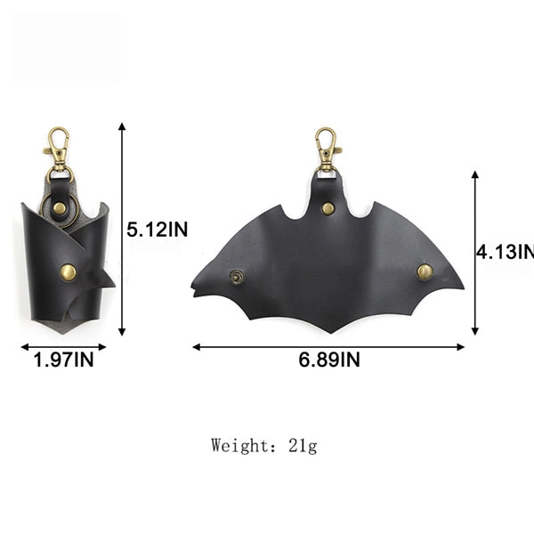 KeyChain Leather Bat for men Car key fob case