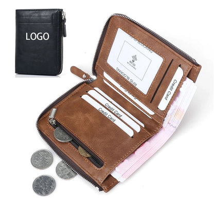 Leather Zipper Wallet