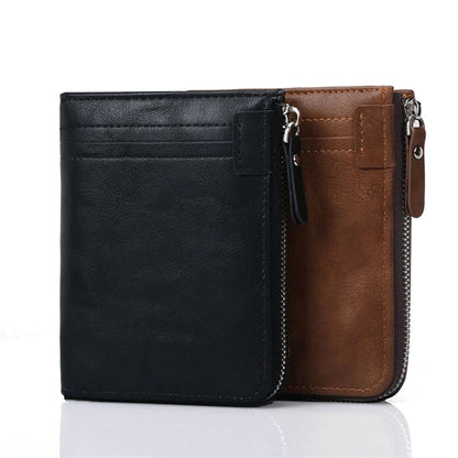Leather Zipper Wallet