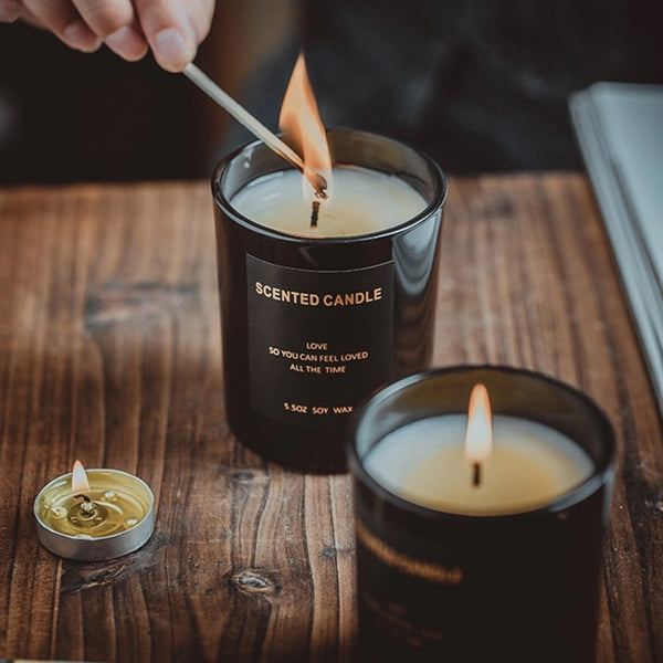 Soy wax scented candle