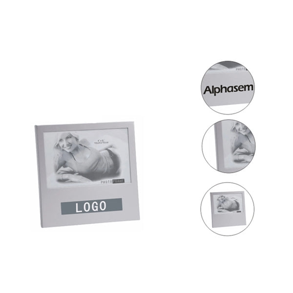Desktop square metal photo frame aluminum picture
