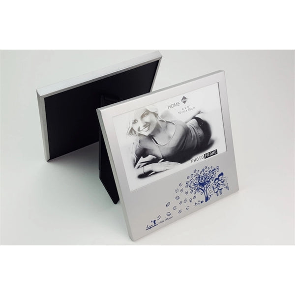 Desktop square metal photo frame aluminum picture