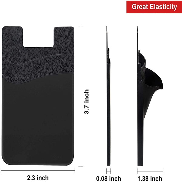 Double-Layer Silicone Cell Phone Wallet