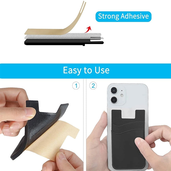 Double-Layer Silicone Cell Phone Wallet