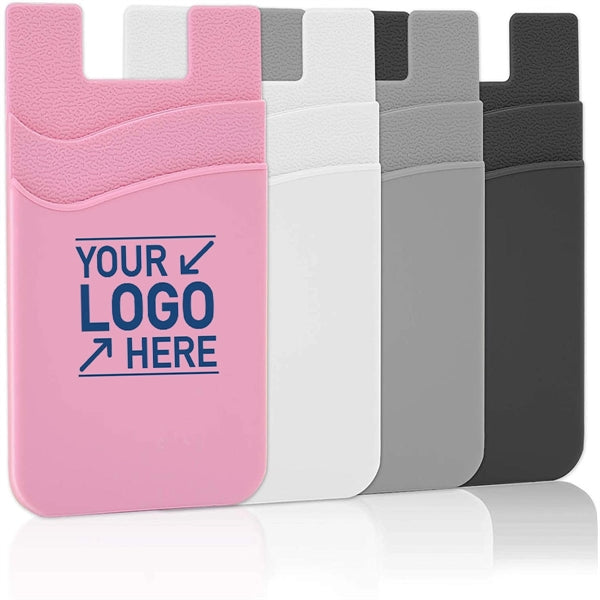 Double-Layer Silicone Cell Phone Wallet