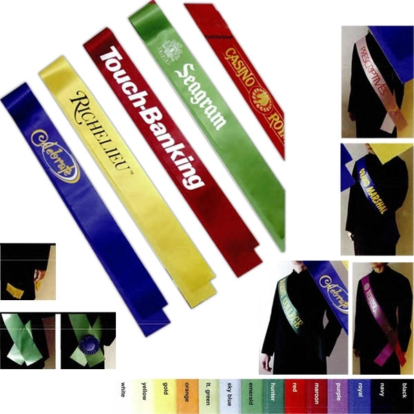 Premium Grade Satin Sash