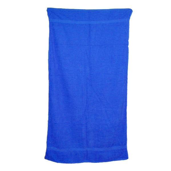 Caribbean Blue 32x64 Terry Cotton Beach Towels.
