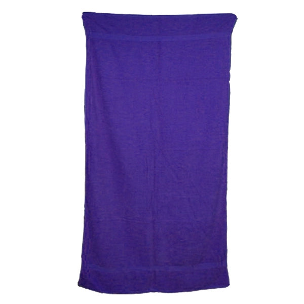 Purple 32x64 Terry Cotton Beach Towels.