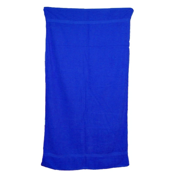 Royal blue 32x64 Terry Cotton Beach Towels.