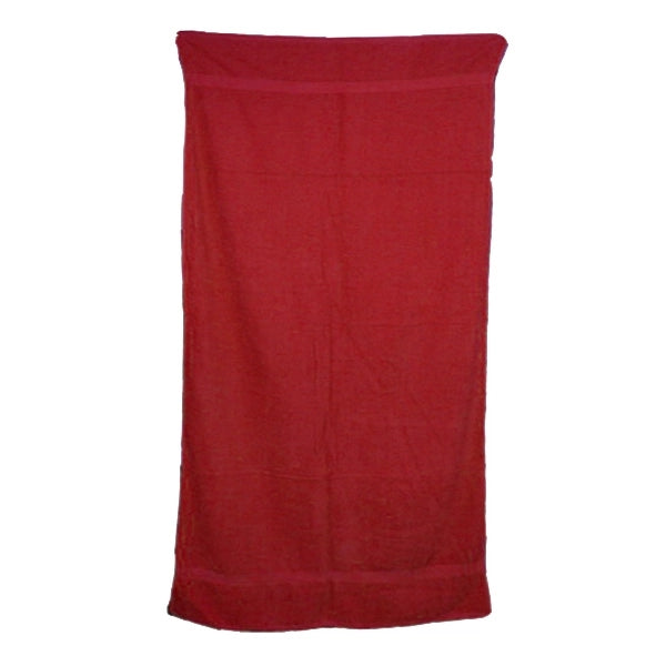 Salsa Red 32x64 Terry Cotton Beach Towels.