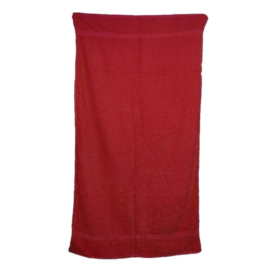 Salsa Red 32x64 Terry Cotton Beach Towels.