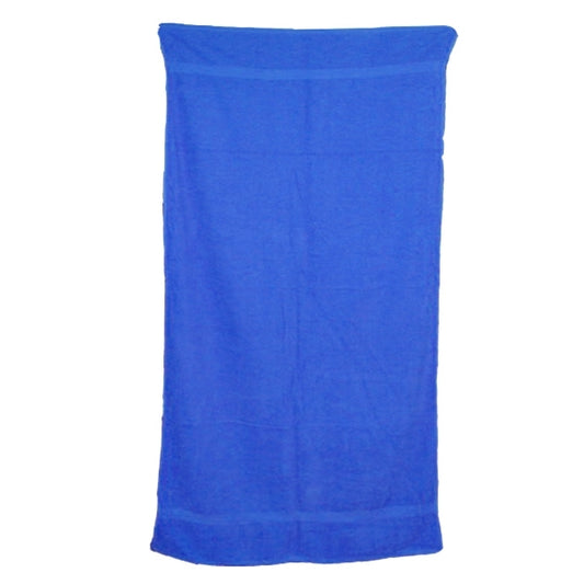 Caribbean Blue 34x70 Terry Cotton Beach Towels.