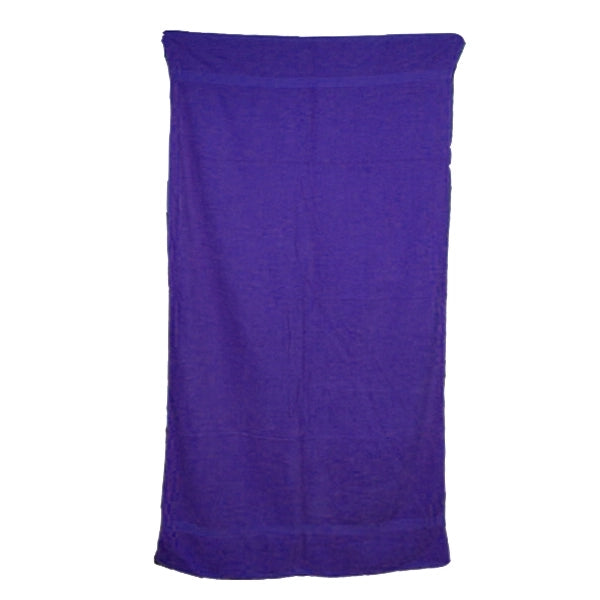 Purple 34x70 Terry Cotton Beach Towels.