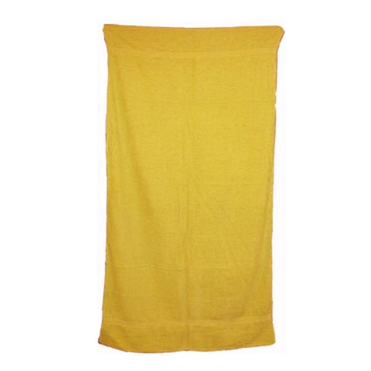 Sunshine Yellow 34x70 Terry Cotton Beach Towels.