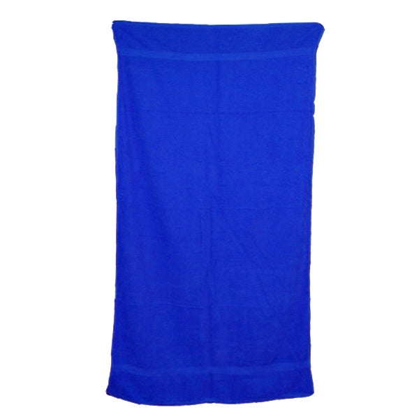 Royal Blue 34x70 Terry Cotton Beach Towels.