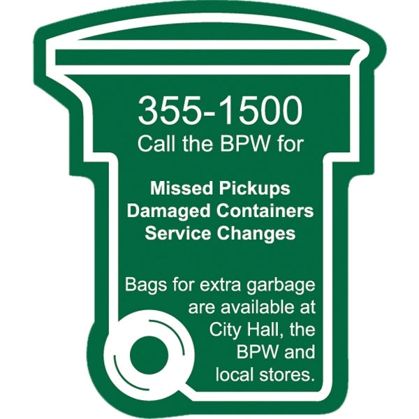 Trash / Recycling Bin Magnet