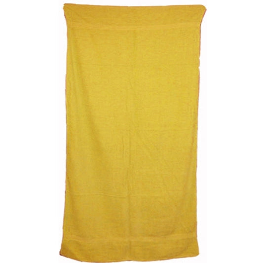 Sunshine Yellow 32x64 Terry Cotton Beach Towels.