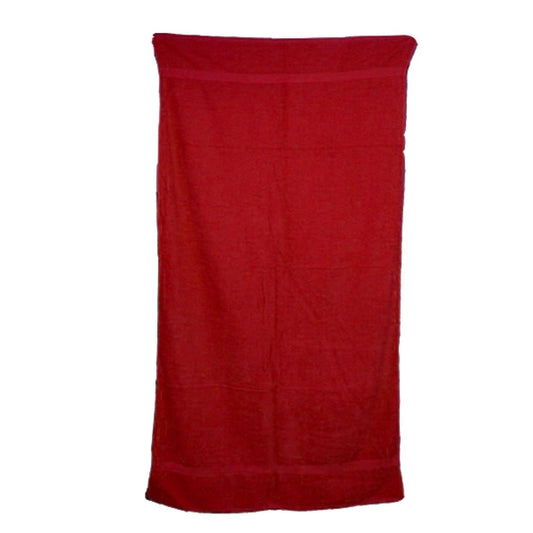 Salsa Red 30x52 Terry Cotton Bath Towel.