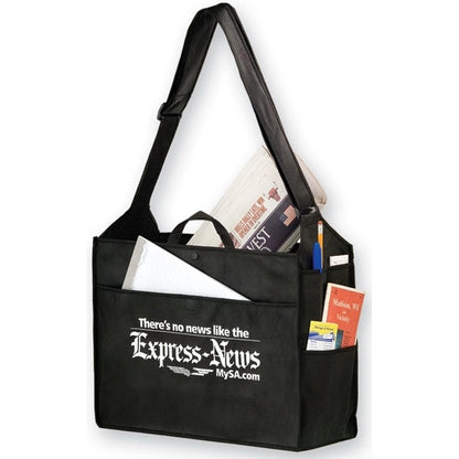 Essential Side Pocket Non-Woven Tote - Screen Print
