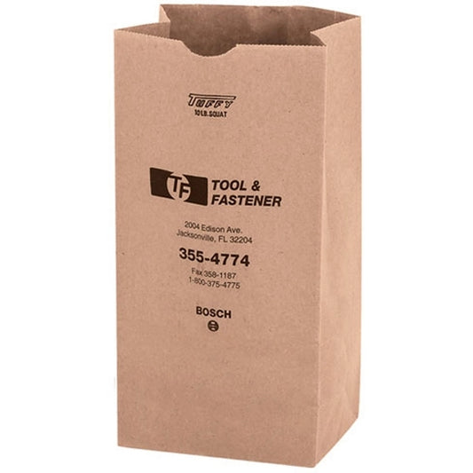 Natural Kraft Heavyweight Nail & Coin Bag 10 lb - Flexo Ink