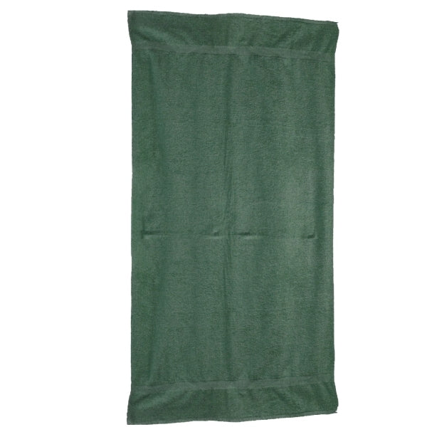 Hunter Green 34x70 Terry Cotton Beach Towels.