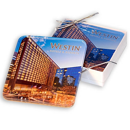 Custom Acrylic Coaster Set of 2 - Rubber Feet