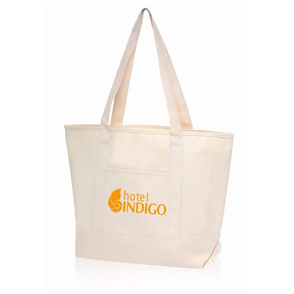 Front Pocket Canvas Tote Bag