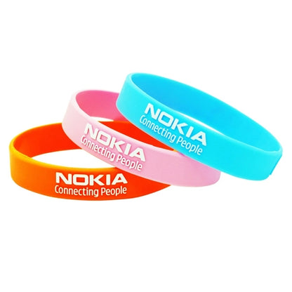 Embossed Printed Silicone Wristbands