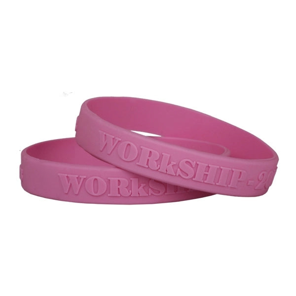 Custom Embossed Silicone Wristbands-AA