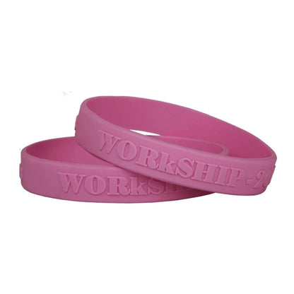 Custom Embossed Silicone Wristbands-AA