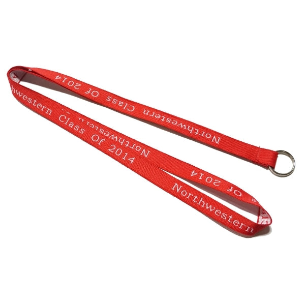Woven Lanyard w/ Custom Imprint Embroidered